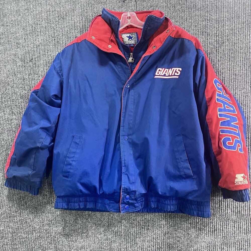 Vintage Starter New York Giants Full Zip Heavy Weight Jacket Size XL
